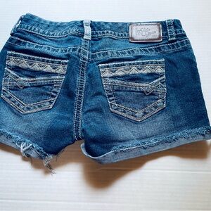 3/$18 Ariya Shorts Womens 7/8 Booty Shorts Blue Jean Shorts Denim